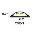 thumbnail image 2 of Cable Shield PVC Foor Cord Cover - Model: CSX-3 - Length: 59" - Color: Cherry Wood - 1 Piece, 2 of 3