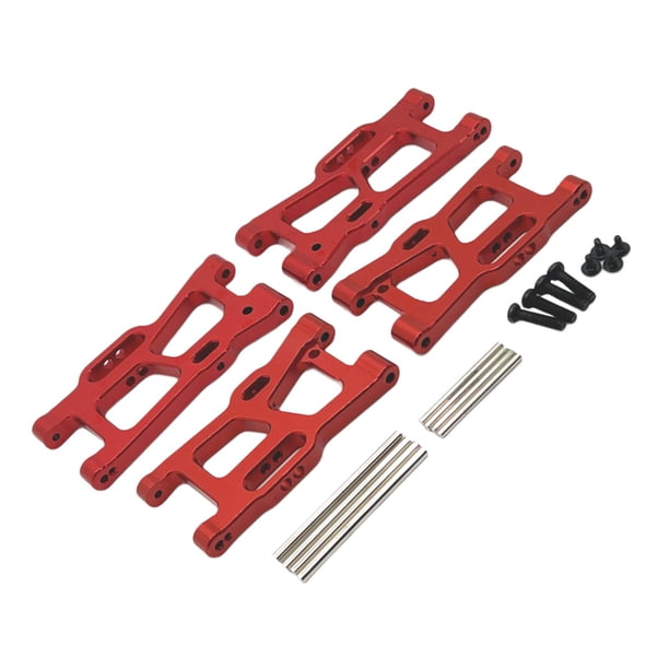 Brazo de Suspensión RC Piezas de Repuesto de Aleación de Aluminio Piezas de Repuesto Modificadas de Bricolaje para Wltoys Escala 1:14 Modelo 144010 12 rojo