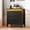 Dressers | Dark Oak, variant on Farmhouse 8 Drawer Dresser with Charging Station & LED Lights, Slim Wooden Bedroom Dresser, Rustic Chest of Drawers Clothes Storage Organizer for Closet Dorm Apartments, White
