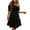 Clearance-Black, variant on Fartey Sundresses for Women 2025 Summer Solid Color Off Shoulder Dresses Puff Short Sleeve Dress Elegant Ruffle Dress Trendy Casual Beach Vacation Dress Black L