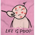 thumbnail image 6 of Life Is Poop Cheek Pinch Face Kisses Romper Boys or Girls Infant Baby Brisco Brands 12M, 6 of 6