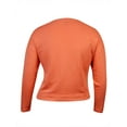 thumbnail image 2 of Lauren Ralph Lauren Women's Solid French Terry Sweater (L, Franklin Orange), 2 of 2