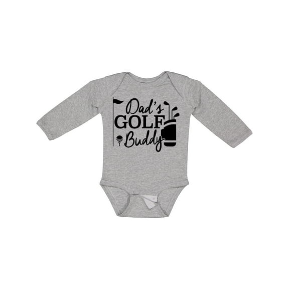 Inktastic Dad's Golf Buddy Boys or Girls Long Sleeve Baby Bodysuit