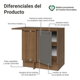 thumbnail image 3 of Gabinete Bajo Cocina Madesa Vik 102cm Con Encimera MG 01, 3 of 10