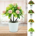 thumbnail image 1 of Shenmeida Artificial Potted Fruit Tree Bonsai, Faux Mini Plastic Fruits Plants for Home Wedding Party Bonsai Decor Fake Green Pot Flowers Ornaments, 1 of 7