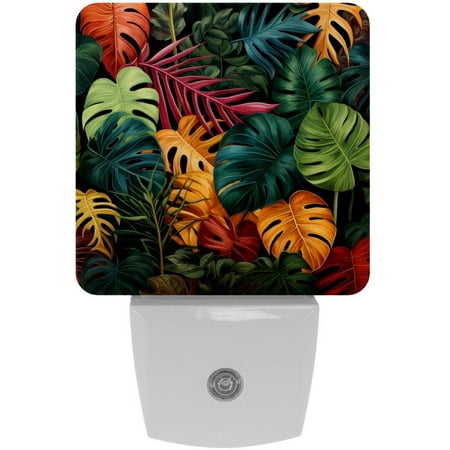 

Tropical plants LED Square Night Lights - Small and Bright Illumination for Your Space