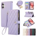 thumbnail image 2 of Funda de cuero con correa cruzada para iPhone, carcasa de lujo con cremallera para tarjetas, 11, 12, 13, 14, 15, 16 Pro Max Plus, X, XR, XS Max, 2 of 5