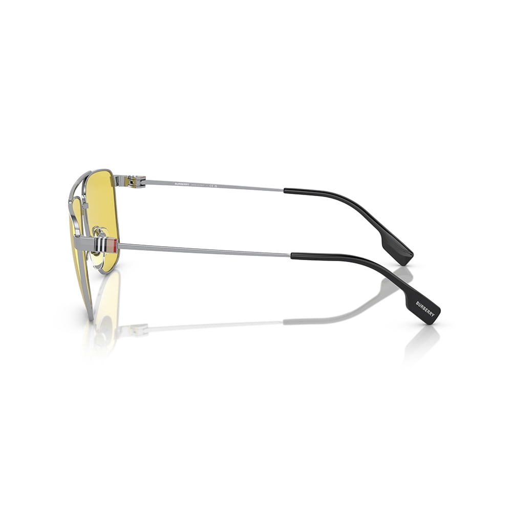 Burberry BE 3141 Metal Mens Navigator Sunglasses Silver 61mm  display picture 1