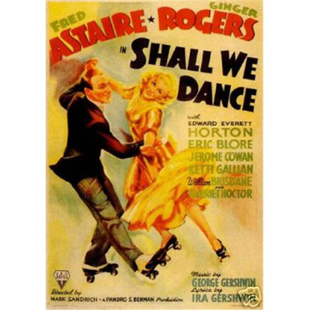 Hot Stuff Enterprise 4619-12x18-LM Allons-Nous Danser Fred Astaire Affiche