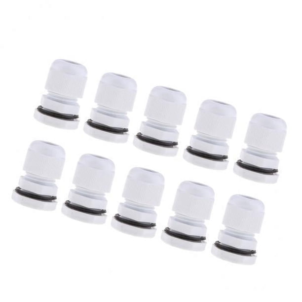 2 4pack 10pcs Impermeable IP68 Nylon Cable Glándula Juntas Cable 2 piezas