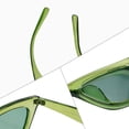 thumbnail image 4 of Gafas de Sol VANLINKER Pequeñas Modernas de Ojo de Gato Estrechas con Lente Verde, 4 of 5