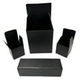 thumbnail image 3 of All Black Reverse Tuck Corrugated Boxes 3¼ x 1¼ x 3¼" (E Flute) - 500 Pack Semi-Gloss Black Luxury Black Gift Boxes for Christmas, Black Shipping Boxes for Gifting, Mailing, Personalized Gift Packing, 3 of 4
