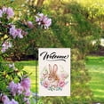 thumbnail image 4 of Banner de decoración navideña de jardín de doble cara floral de conejito de Pascua, 4 of 5