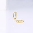 thumbnail image 5 of Alexcraft Gold Huggie Hoop Earrings for Women 14K Gold Plated Small Hypoallergenic U-Shaped Mini Gold Silver Hoop Earrings for Women, 5 of 5