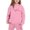 Pink*, variant on RUTAYY Girls 2 Piece Casual Outfit Long Sleeve Graphic Print Hooded Sweatshirt Elastic Jogger Pants Kids Daily Playwear Brown