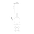 thumbnail image 5 of PD601608AGCP-Alora Lighting-Soji - 1 Light Pendant-12.5 Inches Tall and 7.88 Inches Wide-Aged Gold Finish-Copper Glass Color   -Traditional, 5 of 7