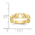 thumbnail image 2 of 14k Yellow Gold Solid Polished Mom Ring Size 6.5 Ring for Women - 2.1 Grams, 2 of 2