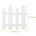 thumbnail image 2 of ELAYARD 2Pcs Lightweight White Plastic Garden Fence for Yard Border and Pet Outdoor Areas, 2 of 7