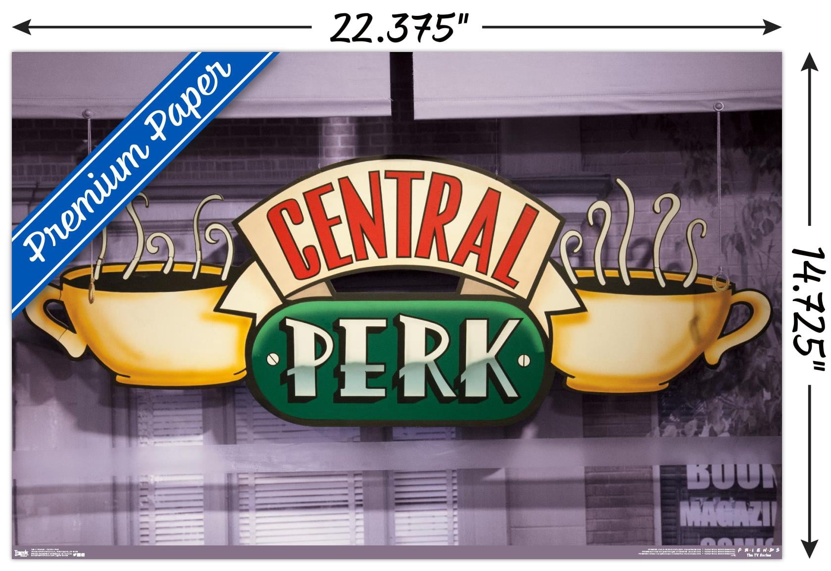 Friends - Central Perk Wall Poster, 14.725" x 22.375"