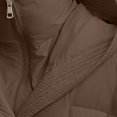 thumbnail image 6 of Women's 2025 Knee-Length Down Alternative Coat, Waist-Defining Thickened Long Puffer Jacket with Hood, Warm Quilted Cotton Filled Parka for Winter, Mid-Length Insulated Outerwear for Women Coffee XXL, 6 of 10