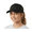 Black, variant on Blank Mesh Adjustable Snapback Cotton 6-Panel Trucker Hat Cap, Orange/White