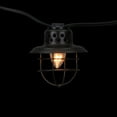 thumbnail image 3 of Set of 10 Black Metal Caged Fisherman Lantern Summer Garden Patio Lights - Black Wire, 3 of 7