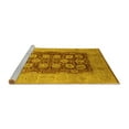 thumbnail image 2 of Ahgly Company Machine Washable Indoor Rectangle Oriental Yellow Traditional Area Rugs, 5' x 7', 2 of 4