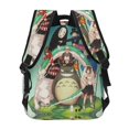 thumbnail image 4 of studio-ghibli Backpack Book Bag Withe Side Pokect Large Suitable For Men Women ​hiking Camping Picnic, 4 of 5