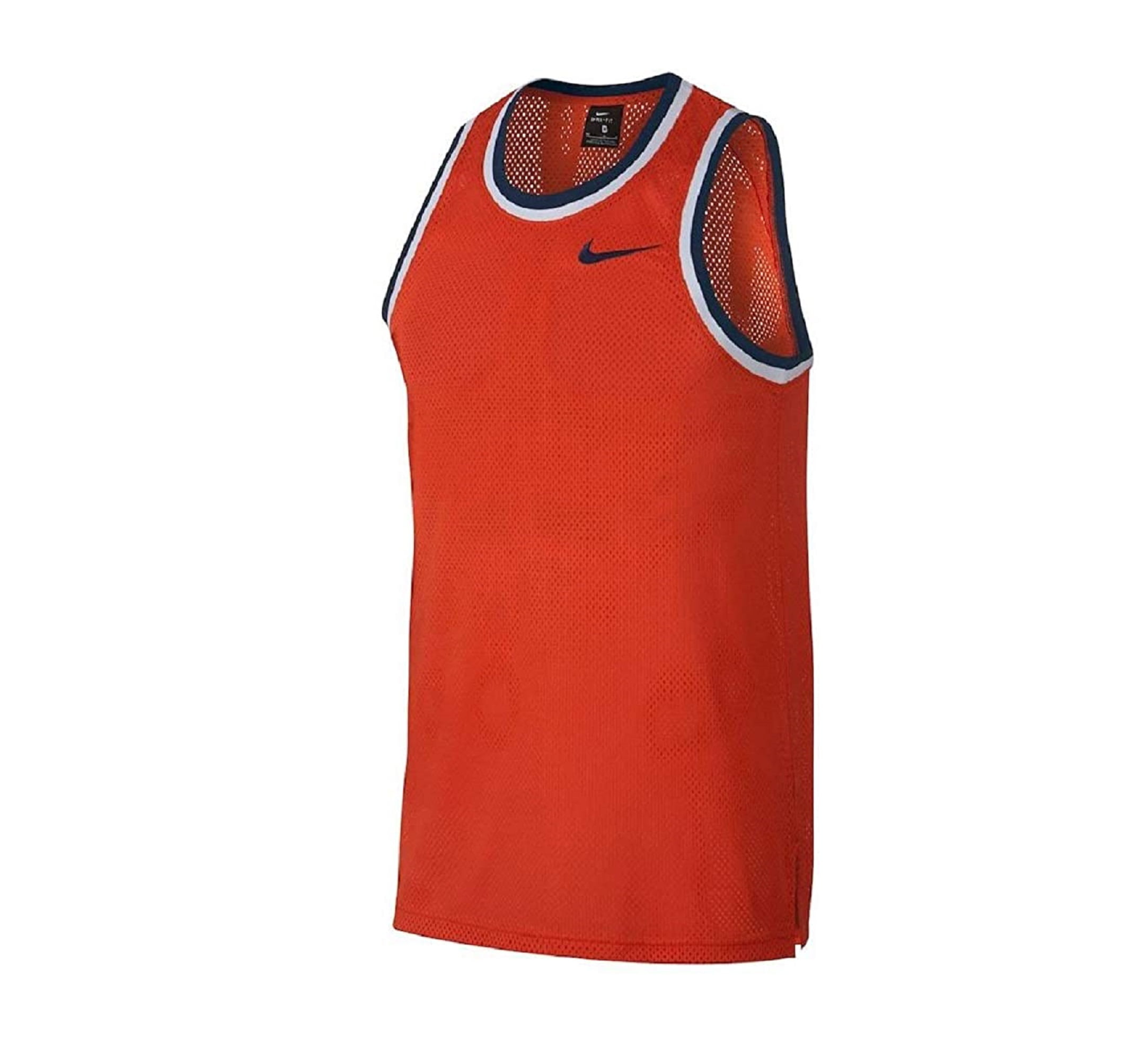 Nike - Nike Men's Dri-FIT Mesh Basketball Jersey, Orange, XL - Walmart ...