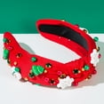 thumbnail image 3 of Yoyauz Women's Headbands Pearl Crystal Knot Headband Rhinestone Embellished Gemstone Headband Women's Christmas Holiday Hair Accessories Holiday Party Gifts, 3 of 4