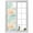 Orange, variant on Coastal Turquoise Window Privacy Film, Ocean Coral Starfish Shell Modern Sea Static Cling UV Sun Blocking Heat Control Window Tint, Non-Adhesive One Way Windows Privacy Cover 17.7''x39.3''