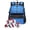 Blue, variant on Spacious Athletic Equipment Bag With Foam Padding And Slip Base For Basketball And Soccer