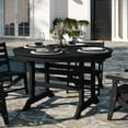 thumbnail image 2 of Flash Furniture 48" Polyethylene Easy Assembly Outdoor Dining Table, Black, 2 of 9