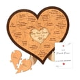 thumbnail image 1 of Placa de regalo de aniversario, artesanías de madera, decoración del hogar, rompecabezas de corazón de madera de escritorio para él, hombres, mujeres, 1er aniversario, 1 of 8