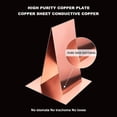 thumbnail image 3 of 2 Packs 18 Gauge Pure Copper Sheet 8x4" Single Filmed Metal Sheet for Mechanical Cutting Precision Machining DIY, 3 of 8