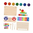 thumbnail image 3 of Juguete Matemático Infantil de Madera con Juegos de Aprendizaje Primario para Niños y Material Didáctico Motriz Adecuado para Actividades Lógicas, 3 of 9