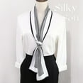 21 x 21 Large Square Hair Scarf for Women Silk Like Curly Headband Tie