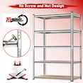 thumbnail image 6 of REIBII 5-Tier Adjustable Garage Storage Shelf Units , 2020LBS ,35.55"Lx16"Wx72"H,Galvanized, 6 of 8