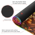 thumbnail image 4 of Thanksgiving Turkey Dinner Wireless Charging RGB Gaming Mouse Pad Large Keyboard Mat Rubber Base 13 Light Modes, 4 of 6