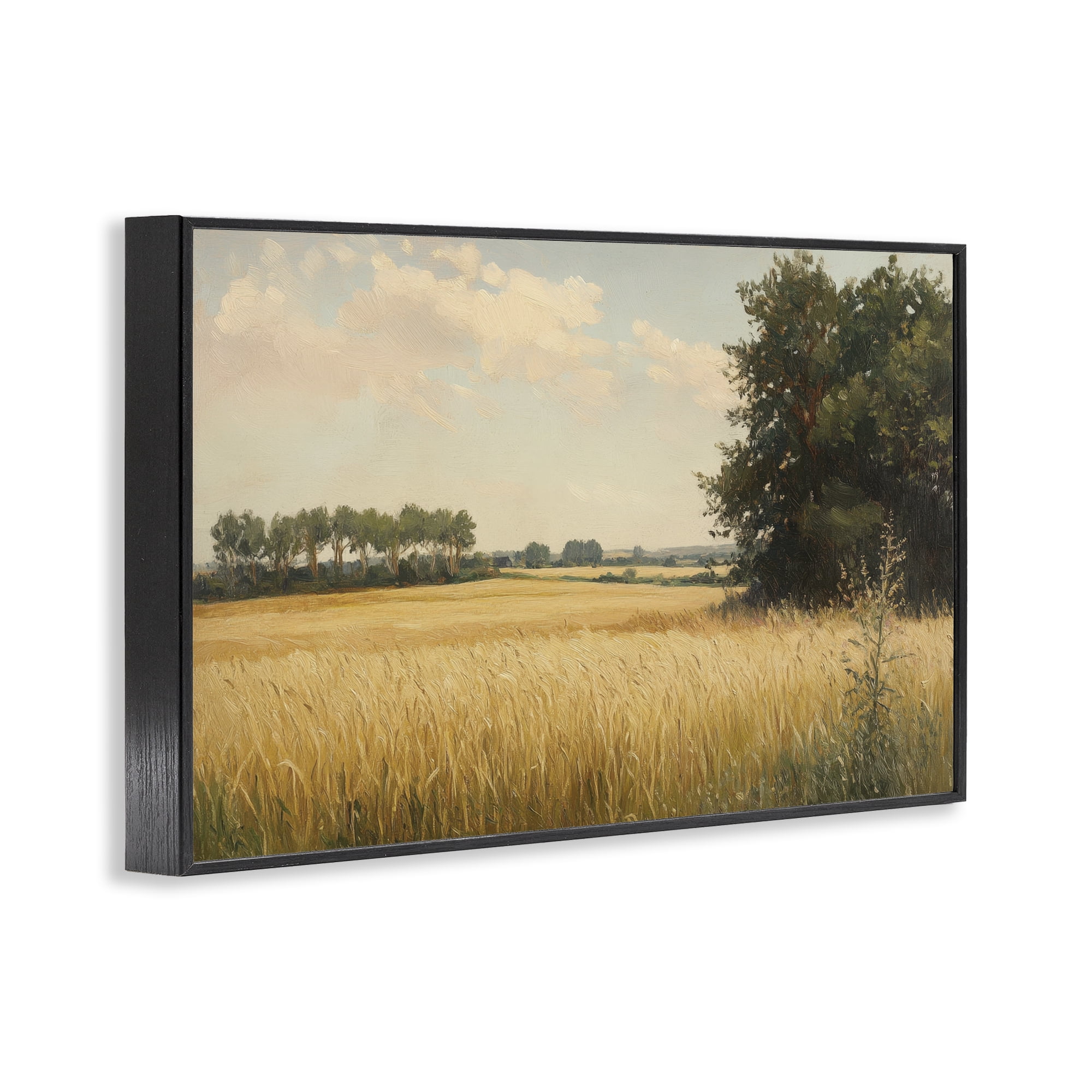 Stupell Industries Where The Wheat Grows Black Framed Giclee Art, design by Petal Prints Design