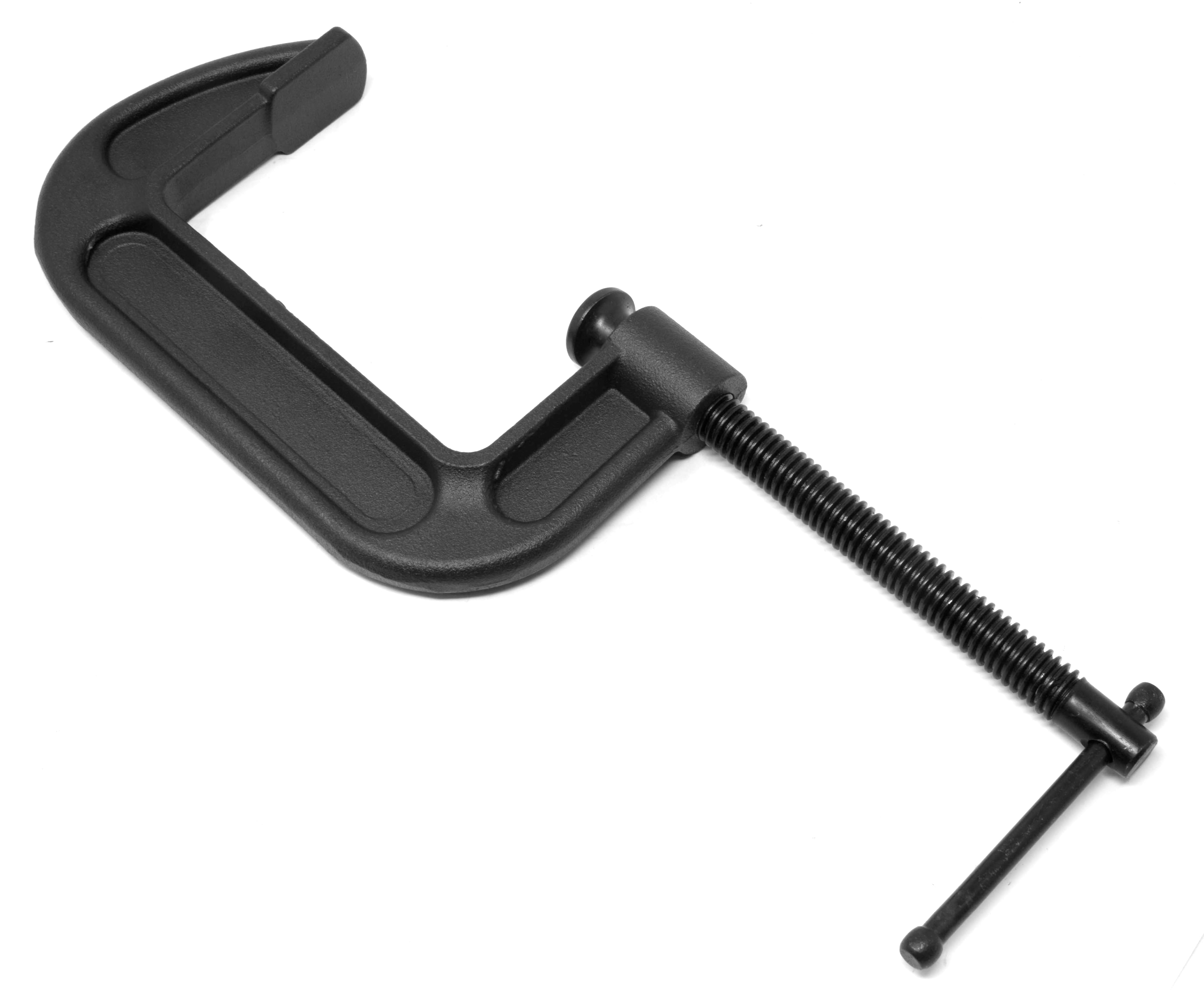 WEN Heavy-Duty Cast Iron C-Clamps with 4-Inch Jaw Opening and 2.2-Inch Throat, 2 Pack