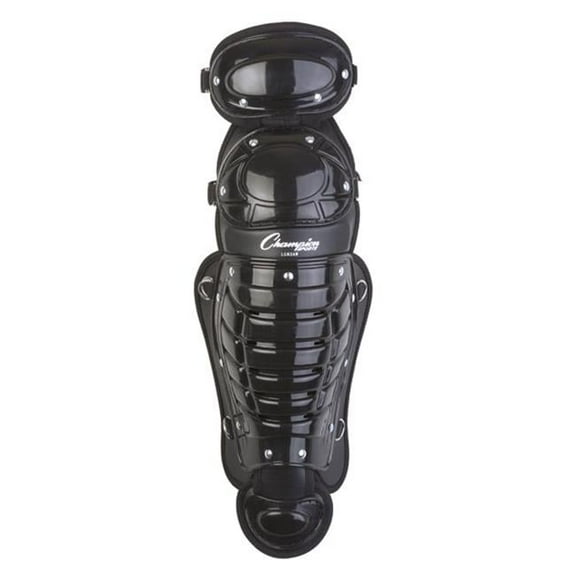 13 in. Double Knee Shinguard with Wings, Black