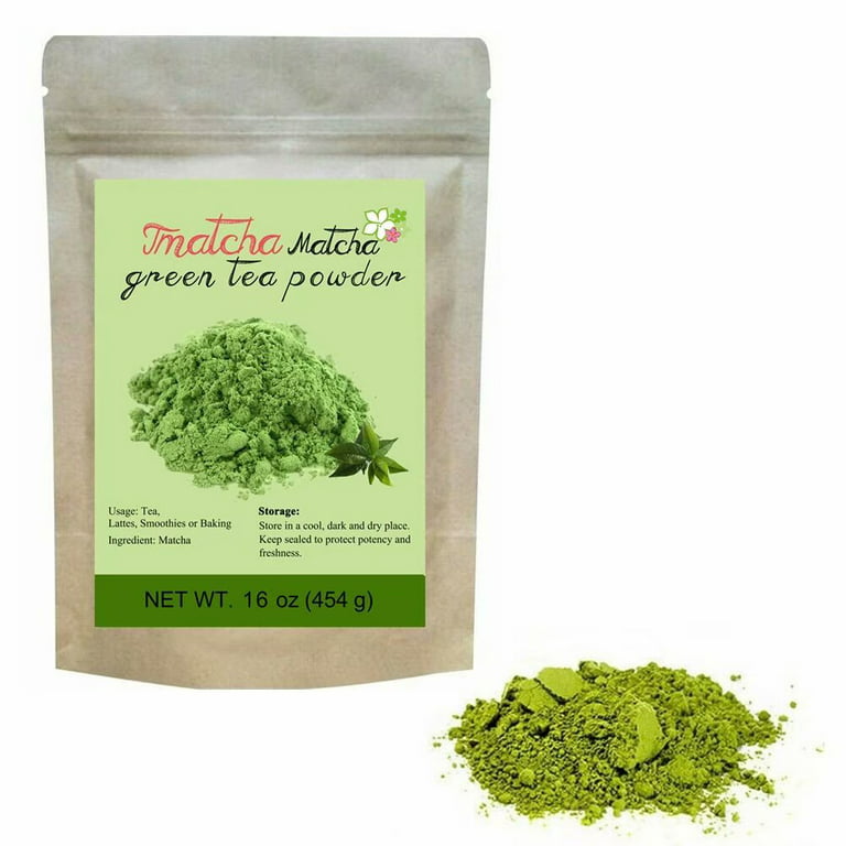 Premium CCnature 1lb New Tmatcha Matcha Green Tea Powder Culinary Pure  Natural From Hand-picked Tea Leaves Gluten Free and Vegan 16oz 