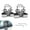 Silver, variant on From China Nomocale 2 PCS Car Hood LED Light Mount, Waterproof Durable Metal Design, Adjustable Wide Angle Vehicle Spotlight Holder, Universal Grille Light Bracket Accessories for Most Cars (Black)