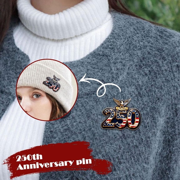 Historic 1776-2026 Commemorative Pin | 250th Anniversary Gold Plated Lapel Pin for Independence Day, Veterans & Patriots - Limited Edition Collectible Gift