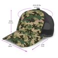thumbnail image 2 of Lsque Camouflag Printed Trucker Hat - Baseball Cap for Men Women - Breathable Mesh Side, Adjustable Fit - for Casual Wear, 2 of 7