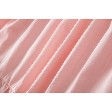 

PEASKJP Spring Dresses for Girls 2023 Toddler Girls Short Sleeve Flowy Swing Boho Ruffled Prom Ball Gown Dress Strappy Swing Floral Loose Maxi Dresses Pink 5-6 Years
