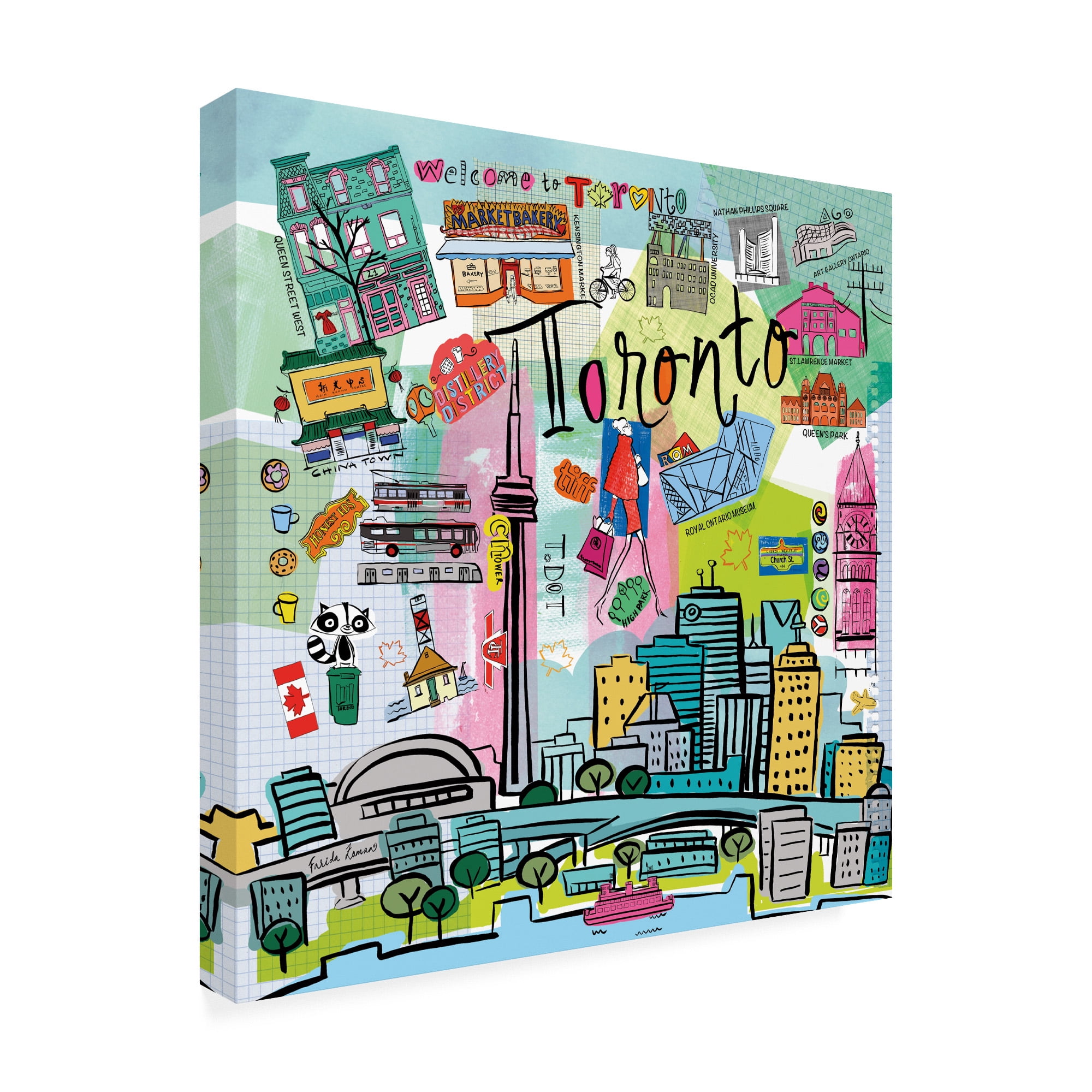 Trademark Fine Art 'Global Travel XIII' Canvas Art by Farida Zaman