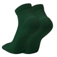 thumbnail image 2 of COUVER Cushioned Athletic Crew Socks 2 Pairs, Dark Green, Medium, 2 of 8