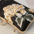 thumbnail image 5 of Floral Evening Bag for Women,Flower Evening Clutch Purse Elegant Banquet Handbag Bride Clutch Bag with Pearl Chain, 5 of 6